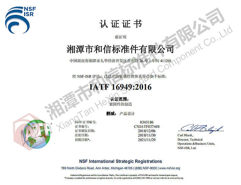 公司質(zhì)量管理體系:IATF16949：2016標準（中文）